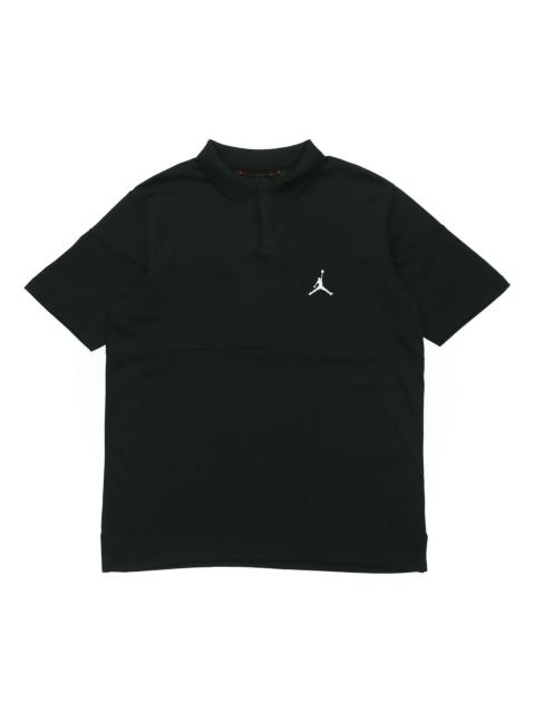 Air Jordan Jumpman Sports Short Sleeve Polo Shirt 'Black' CJ4705-010