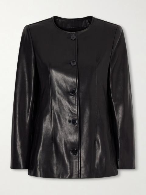 Maud Paneled Leather Jacket