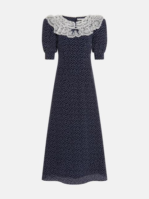 POLKA DOT DRESS WITH LACE