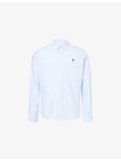 Logo-Embroidered Regular-Fit Cotton Shirt