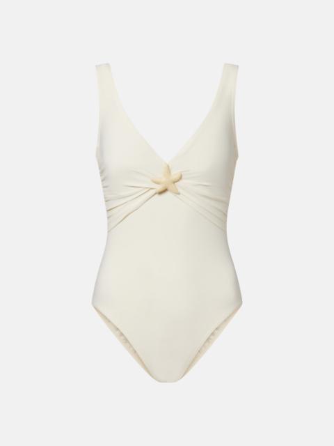 Starfish embellished swimsuit