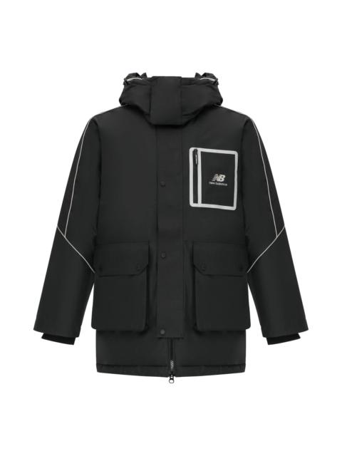New Balance Sportswear Hooded Jacket 'Black White' AMJ14320-BK