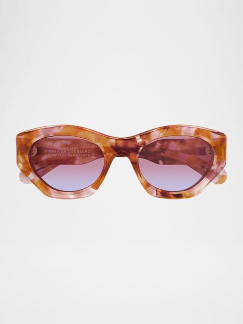 Havana Acetate Cat-Eye Sunglasses
