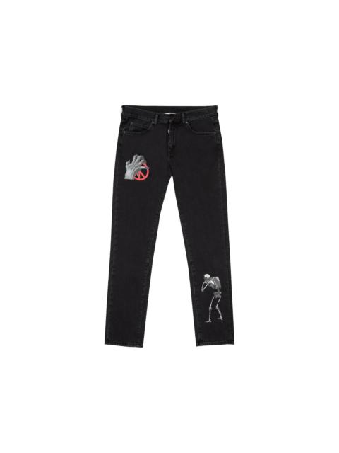 OFF-WHITE Undercover Slim 5 Pocket Denim Pants Black/Multicolor