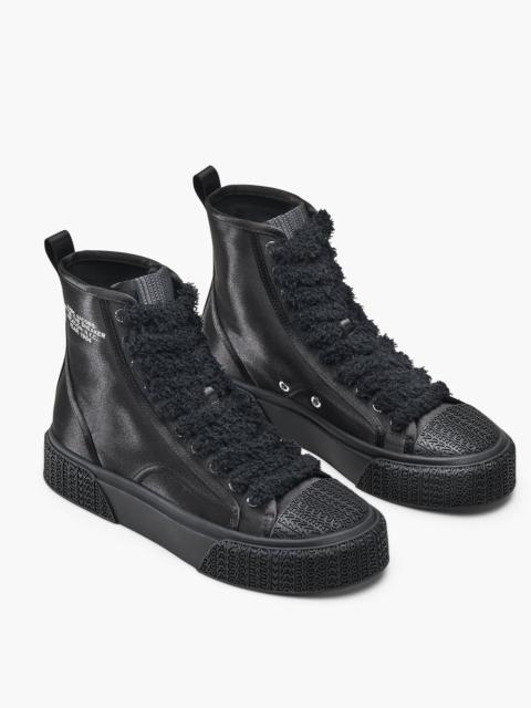 THE HIGH TOP SATIN SNEAKER