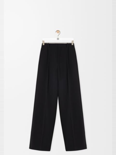 Wide leg trousers in wool