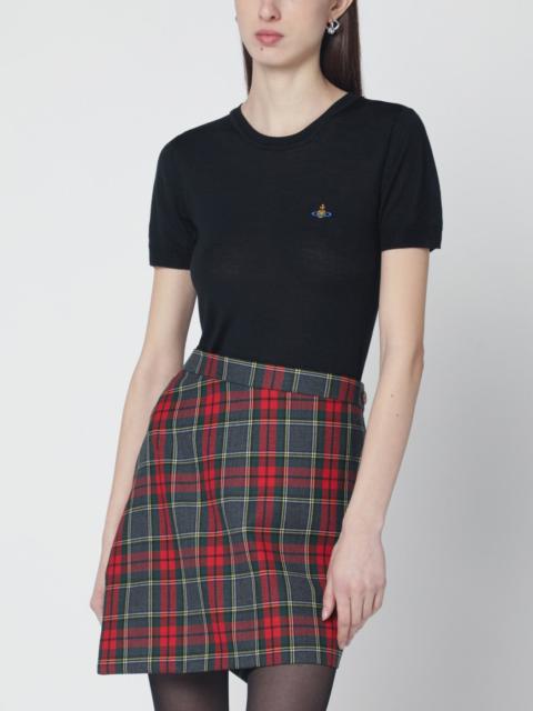 Black Bea wool and silk top