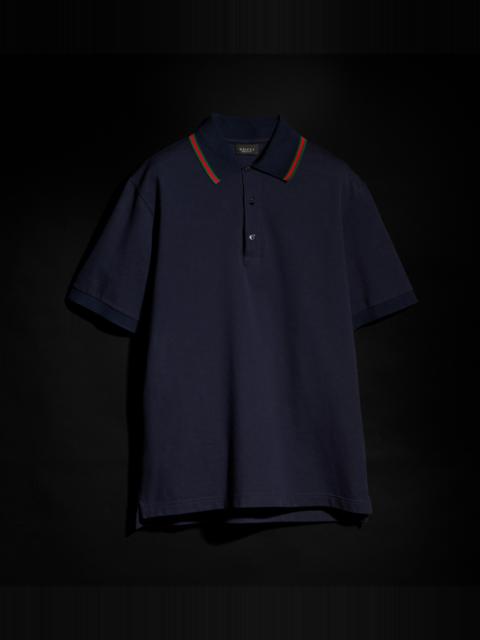 Cotton jersey piquet polo shirt