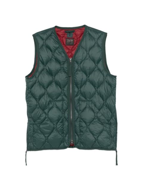 V-neck gilet