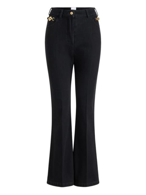 chain-detailed trousers