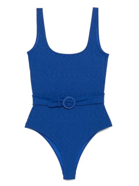 Matelasse one-piece