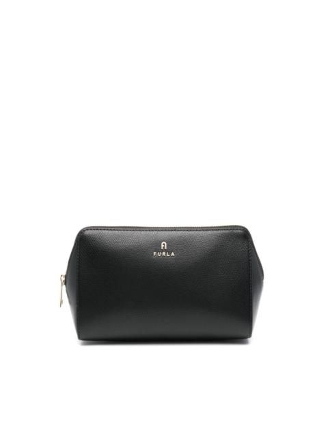 Camelia L leather makeup bag