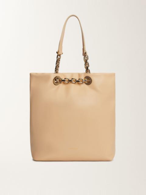 Nappa leather eyelet shopper