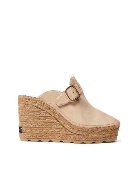 buckle wedge heeled espadrilles