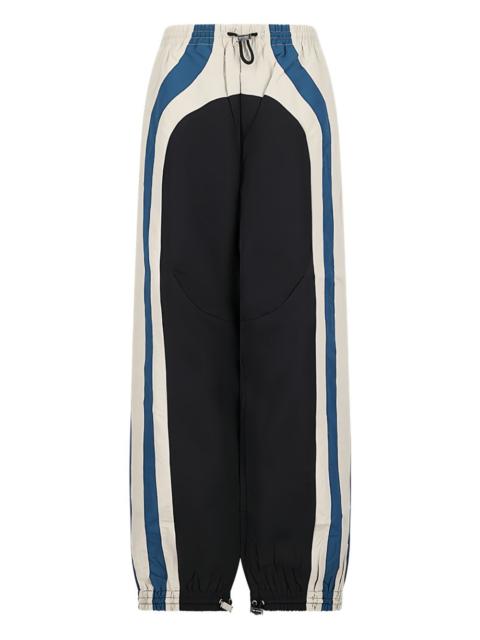 panelled drawstring trousers