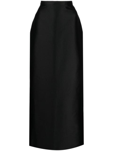 Isolde satin-finish skirt