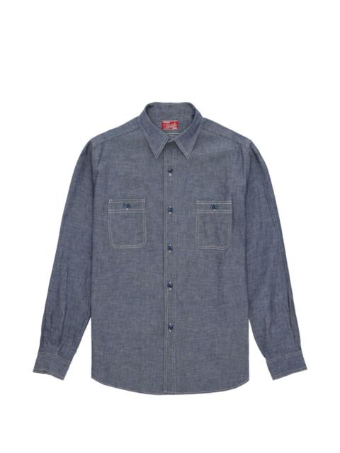 Otero patch-pocket chambray shirt