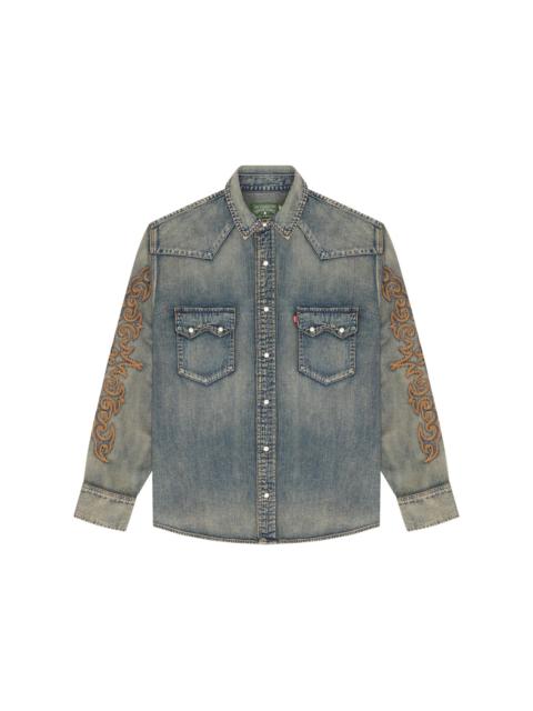 Denim Tears Western Cotton Stitch Denim Shirt Selvedge Denim