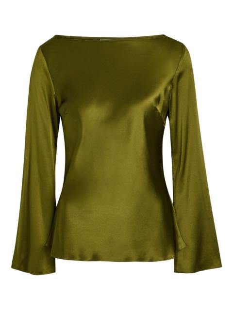 flared-sleeve top