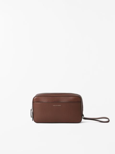 Wes Leather Wash Bag