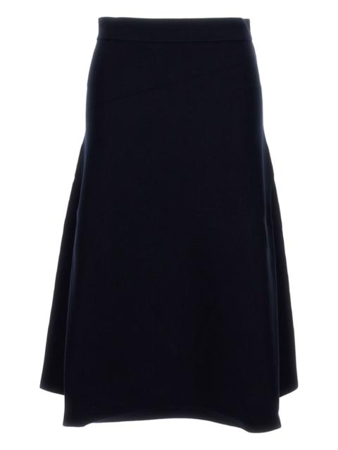 flared midi skirt