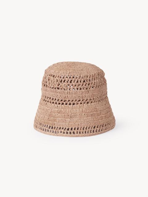 THE CHLOÉ SUNSET BUCKET HAT IN RAFFIA