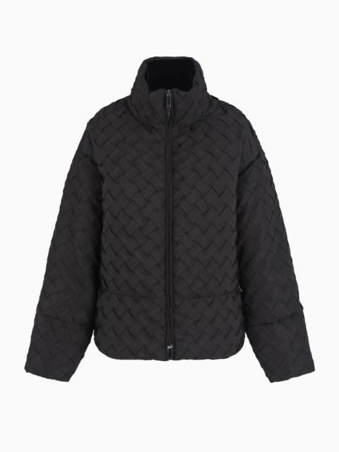 Full-zip jacket in woven technical fabric