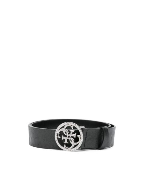 logo-buckle belt