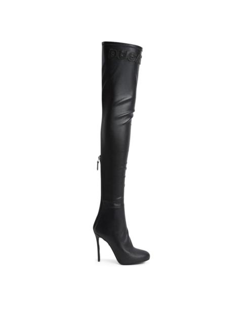 x Ducati leather over-the-knee boots
