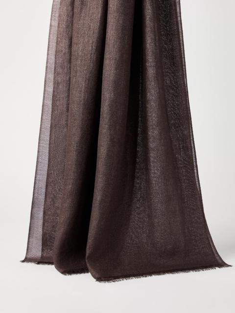 Cashmere and silk sparkling scarf