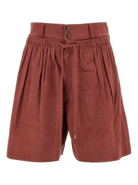 Ingrid drawstring high-waist shorts