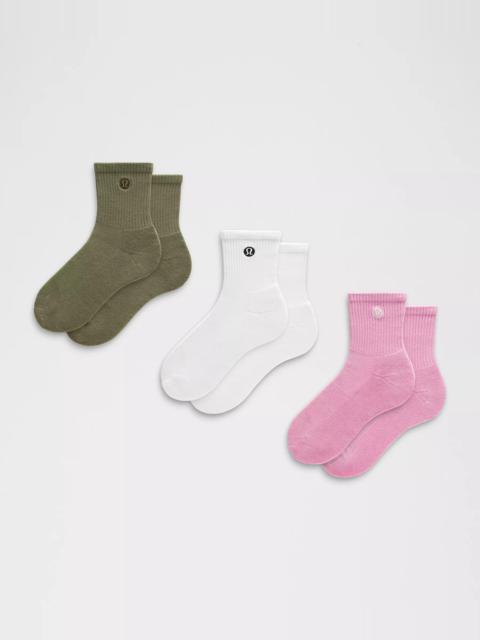 Unisex Daily Essential Quarter Socks *3 Pack