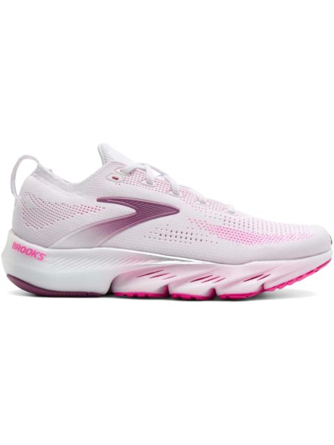 Brooks Glycerin Flex White Cyber Pink Argyle (Women's)