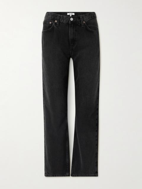 The Ollie Cropped Mid-rise Straight-leg Jeans