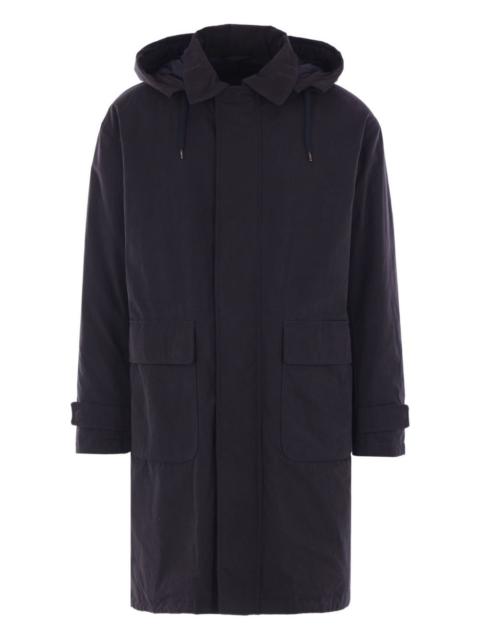 hooded down-filled coat