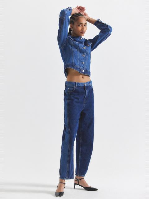 DENISE COLOR BLOCK BARREL JEAN
