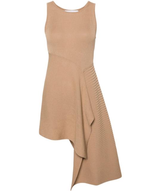 Volant asymmetric peplum top