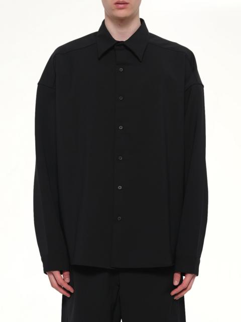 Miller Shirt in Black Wool