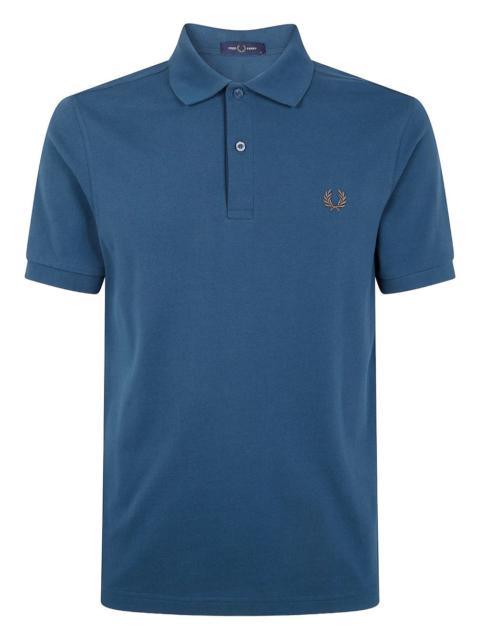 laurel wreath-embroidered polo shirt
