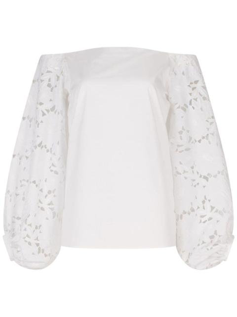 Stephanie organic cotton off-shoulder blouse