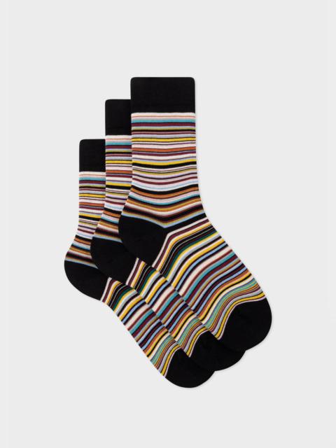 Women's 'Signature Stripe' Socks Three Pack