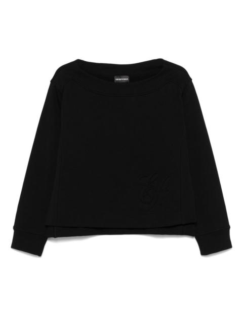 logo-embossed sweatshirt