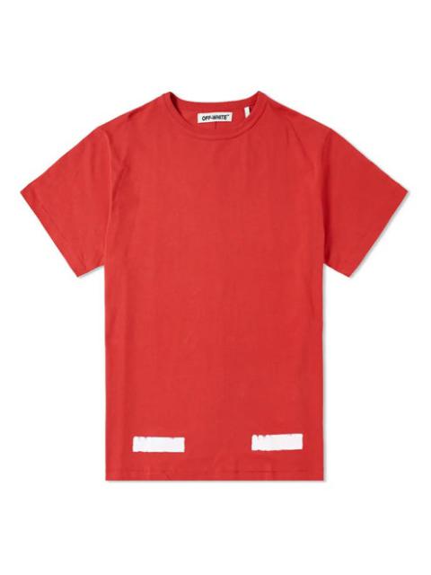 Off-White Brushed Diagonal S/S T-Shirt OMAA002F161850102001