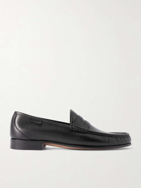 York Full-Grain Leather Penny Loafers