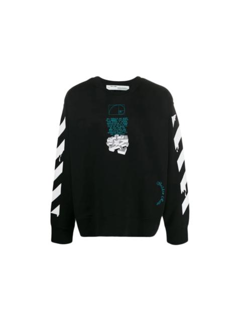 OFF-WHITE Dripping Arrows Incompiuto Sweatshirt Black