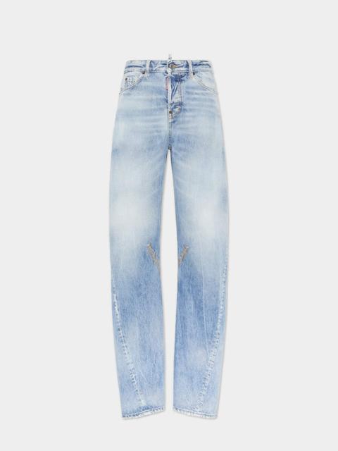LIGHT DIAGONALE WASH D2 TWISTED JEANS