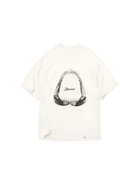 Represent Shark Jaws T-shirt Flat White
