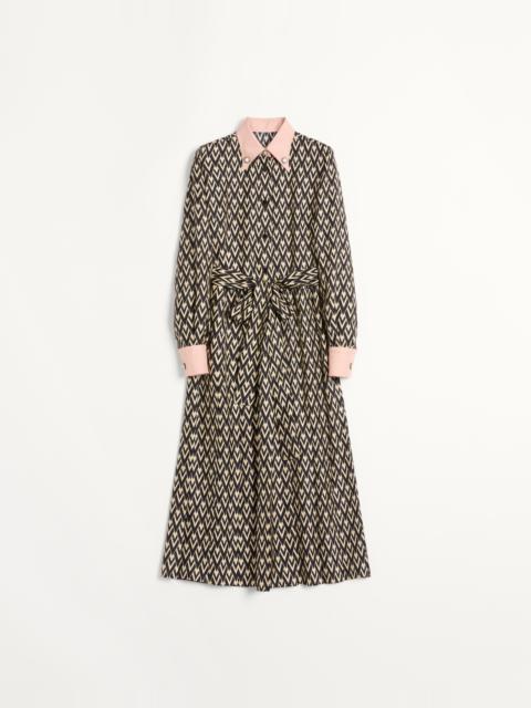 TWILL TOUTE LA V MIDI DRESS