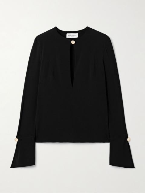 The Marla cutout stretch-jersey top Black