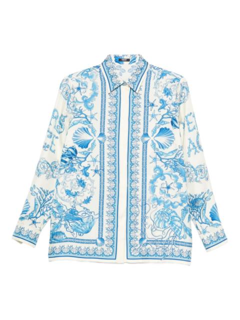 seashell-print shirt